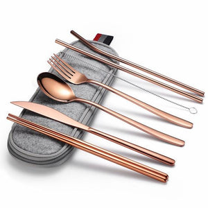 Everest Complete Cutlery Set - Rose Gold