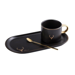 Klasse Tea Cup Set - Black