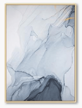 "Turquoise Swirl" Canvas Print - HOFKA
